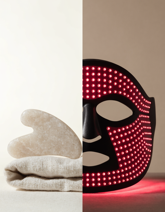 Gua sha ou LED : comparaison entre le massage manuel et l'appareil Gualift
