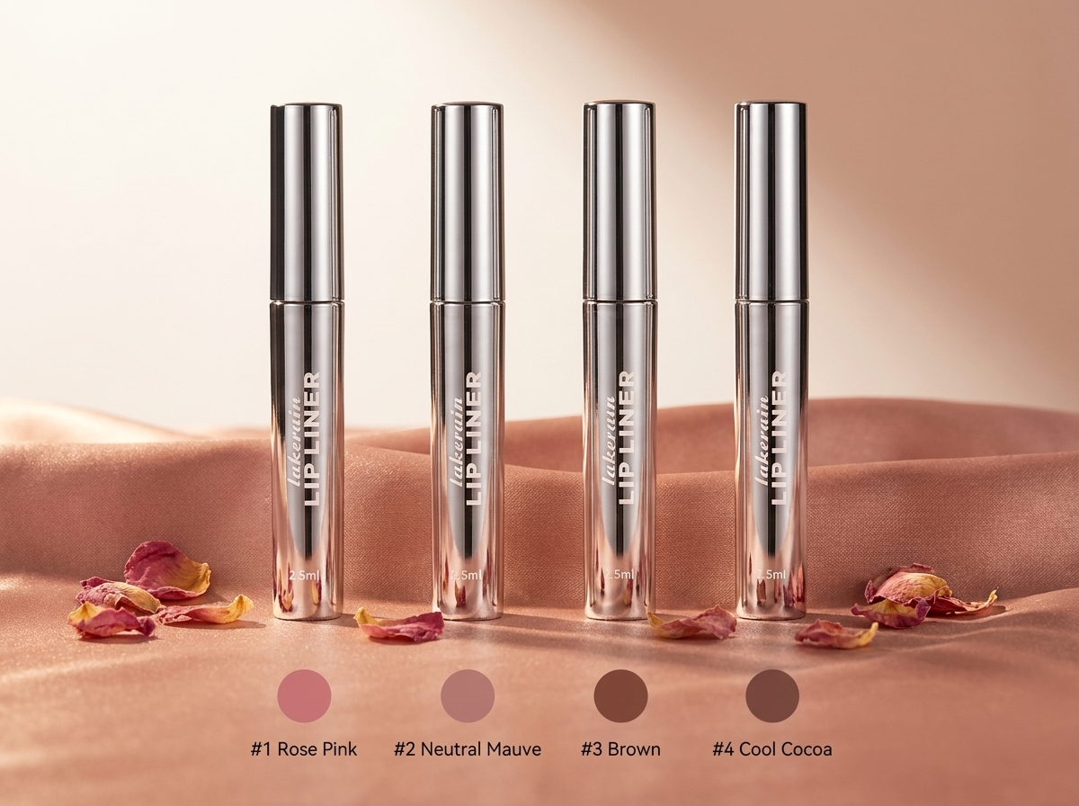 4 teintes encre lèvres peel-off Soveya Rose Pink Neutral Mauve Brown Cool Cocoa